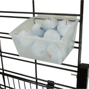 Standard POPBox fits slatwall and slatgrid system