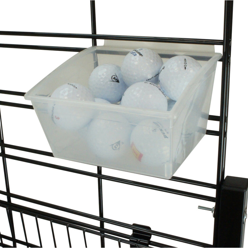 Standard POPBox fits slatwall and slatgrid system