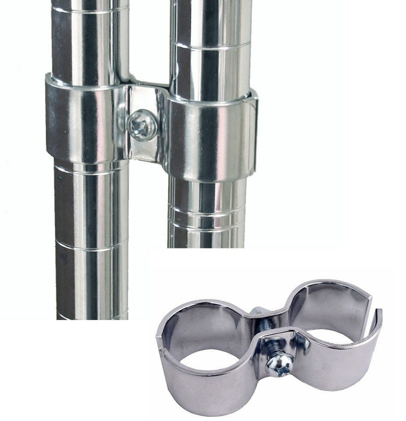 post clamps for chrome shelving