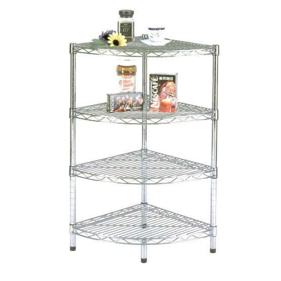 Quartermoon chrome shelf