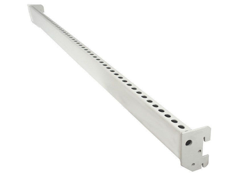 K50 Perforated Rectangular Rear Support Bar - Jura White - 80cm — KAS ...