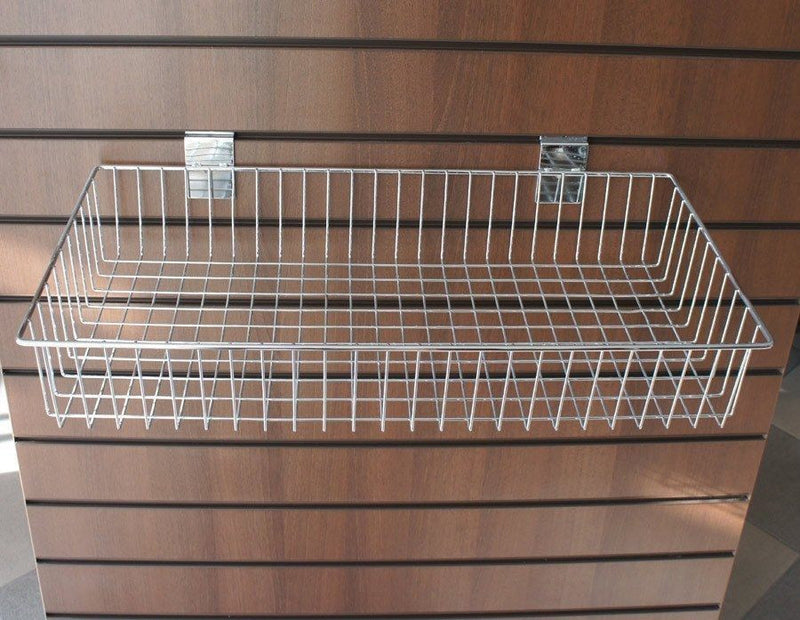 Large Flat Wire Slatwall Basket