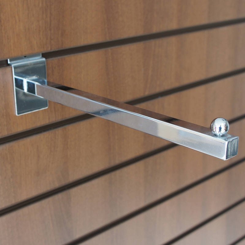Straight Display Arm with Ball End for slatwall - 40cm