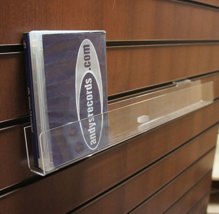 Acrylic Slimline Slatwall Trough - for Cards, DVDs, Games, etc — KAS ...