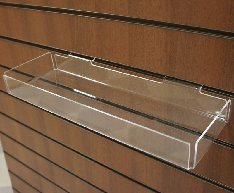 Acrylic Sundries Tray for Slatwall - 45 x 15cm