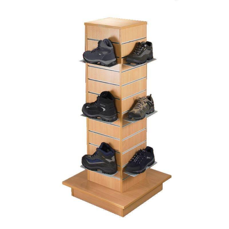 slatwall tower gondola in beech finish