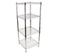 square chrome shelving unit 46 x 46cm