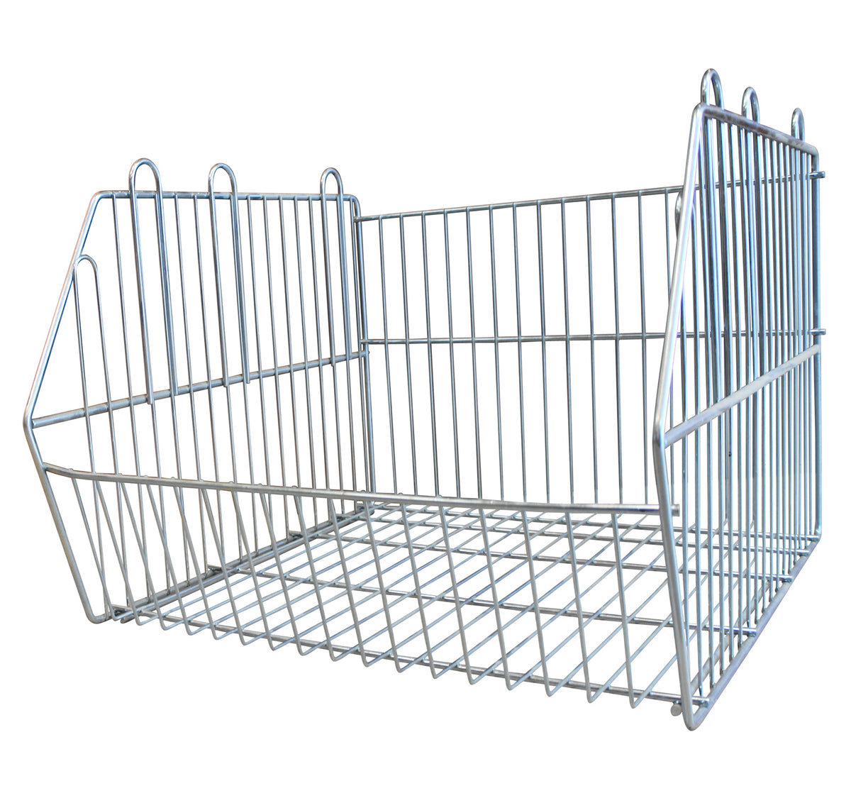 Wire stacking basket 47.5cm wide x 40cm deep x 25cm high