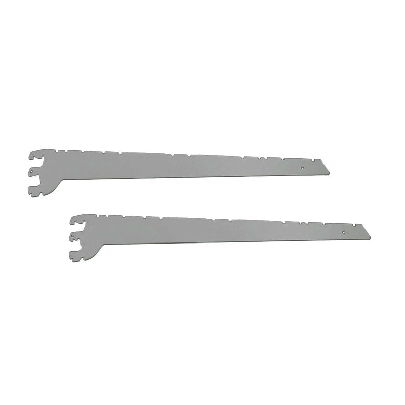 K50 Shelf brackets - 3 hook - Silver