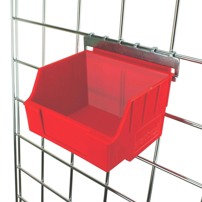Slatbox Storbox Standard - for grid panel - Red
