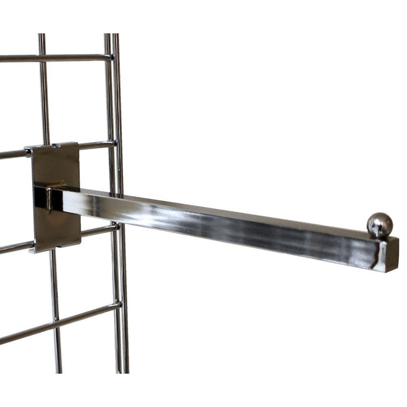 straight arm with ball end for grid panels