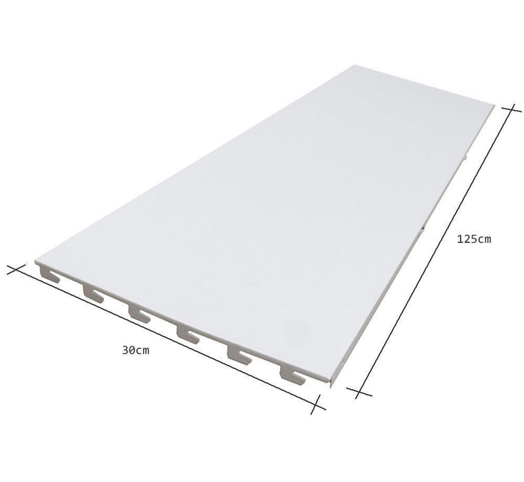 S50 Back Panels, Plain, Jura White - 125cm wide