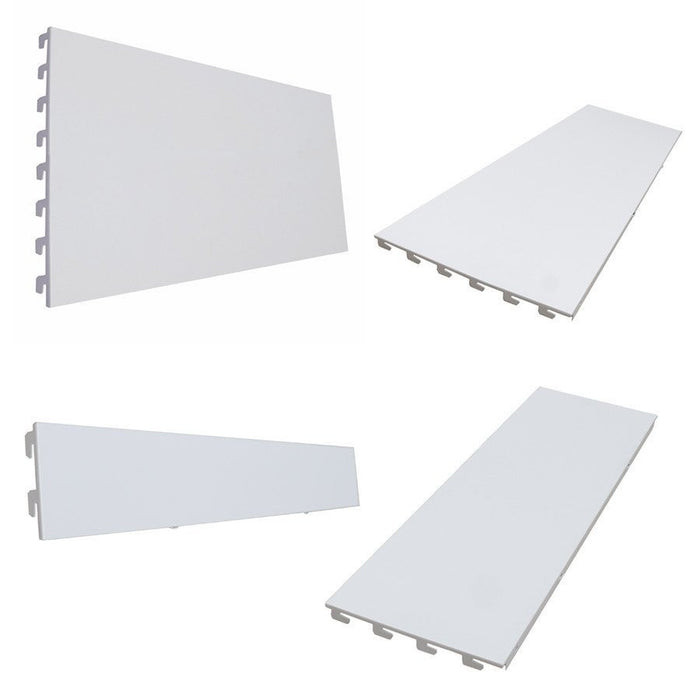 S50 Back Panels, Plain, Jura White - 100cm wide