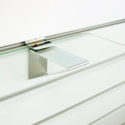 floating glass shelf bracket for slatwall