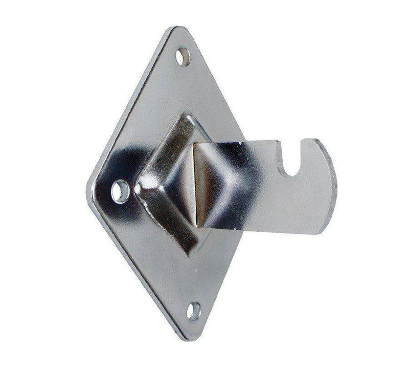 Wall-Fixing Bracket for Grid Panel, Chrome