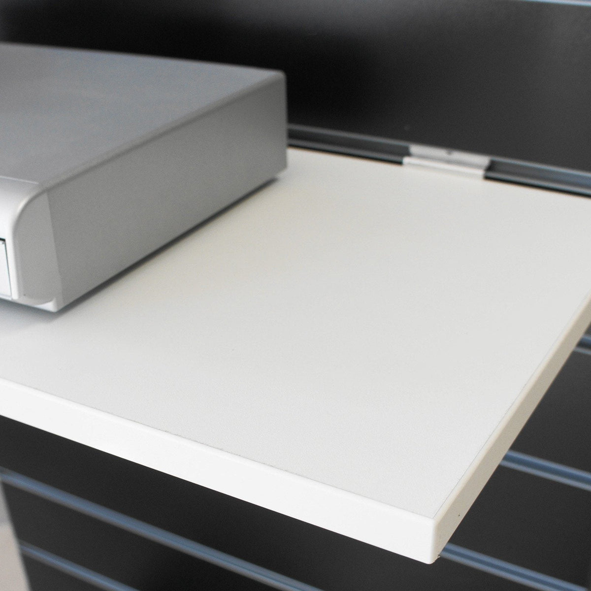 Wooden Shelves White Melamine Finish 120 x 30cm — KAS Shopfittings